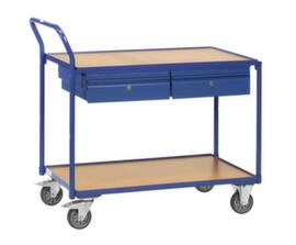 fetra Tafelwagen met laden 1000x600 mm, draagvermogen 300 kg, 2 etages