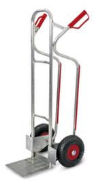 Aluminium sledesteekwagendraagverm. 200 kgsteekplaat B x D 280 x 275 mmPU-banden