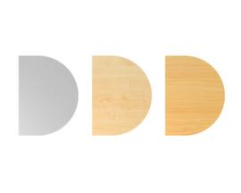 Halfronde aanbouwtafel