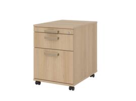 Rolcontainer Up and Down met HR uittrekbaar, 1 lade(n), eiken/eiken