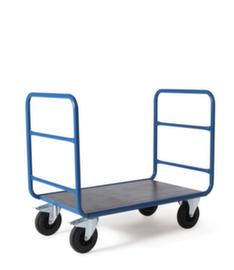 Dubbele kopwandwagen van buismateriaal met anti-slip laadvlak