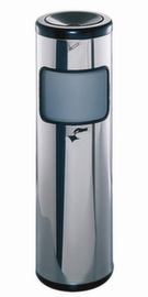 RVS combi-asbak MAGNUM met bluskop
