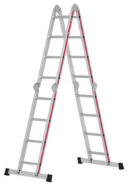 Hymer Vierdelige multifunctionele vouwladder SC 40