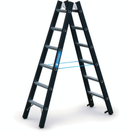 ZARGES Staande zwaarlastladder met sporten Z600 belastbaar tot 250 kg