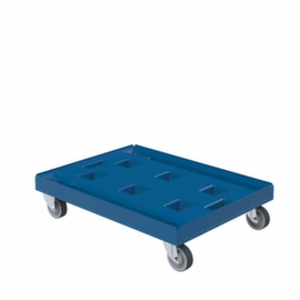 Stapelbare transportwagen in blauw
