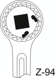 3293 Z Tandwielratel 3/4"