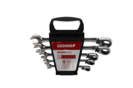 GEDORE R07205005 Combinatie ratel steeksleutelset SW8-19 mm 5 stuks