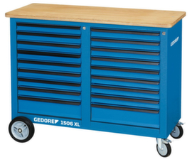 GEDORE 1506 XL 2810 Rolwerkbank 1,25 m breed met 2x 9 laden