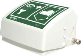 oogdouche MB 50 met bekken/deksel van ABS in wit