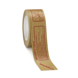 Versterkte papieren tape met voorbedrukte boodschap - Security Tape