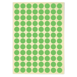 Ronde gekleurde signaaletiketten diameter 15mm groen