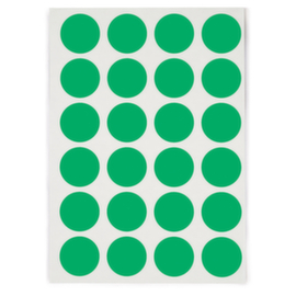 Ronde gekleurde signaaletiketten diameter 30mm groen