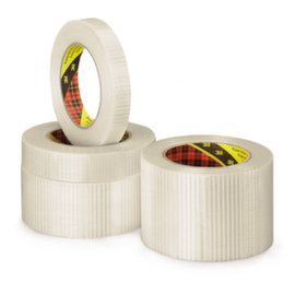 Kruisgewijs versterkte pp tape met glasvezeldraad Scotch 3M breedte 50mm