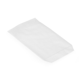Witte platte papieren zak 9 x 17 cm