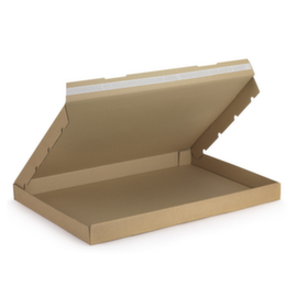 Extra platte doos met zelfklevende sluiting bruin Raja 64 x 45 x 5 cm
