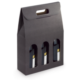 Flesverpakking met lederprint Croco 27 x 9 x 38,5 cm