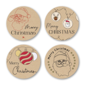 Sluitsticker - Merry Christmas