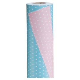 Tweezijdig papier blauw/roze
