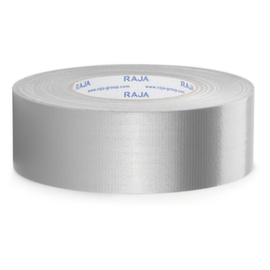 Glanzende waterdichte textieltape Raja 50 mm x 50 m grijs