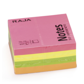 Zelfklevende memo’s assortiment kleuren 76 x 76 mm Raja