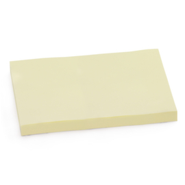 Gele memo's multiformaat Raja 76 x 102 mm