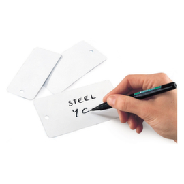 Industrieel metalen etiket 110x55mm