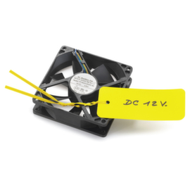 Geel industrieel HDPE-etiket 120x70mm