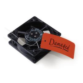 Rood industrieel HDPE-etiket 120x70mm