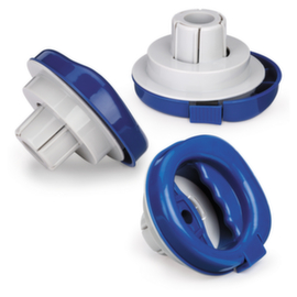 Handvatten met rem voor rekfolie