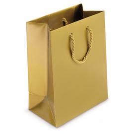 Gouden lakpapieren draagtas 40x12x32cm