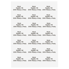 Witte etiketten voor kopieerapparaten en printers 105x74mm