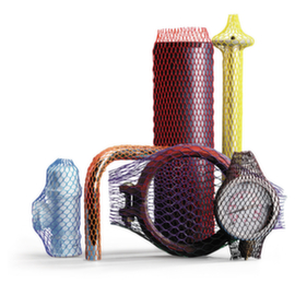 Groen plastic buisnet gerecycled Ø van 140 tot 220 mm