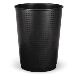 Vuilbakje zwart polypropyleen voor kantoor 40 liter