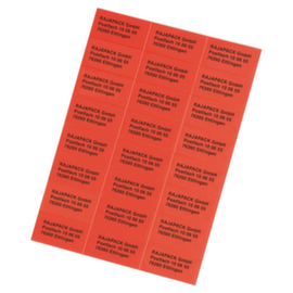 Rode etiketten voor kopieerapparaten en printers 70x37mm