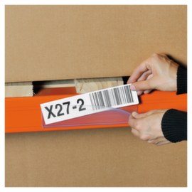 Zelfklevende etikethouder