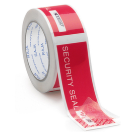 Veiligheidstape voorgesneden en genummerd rood Raja