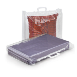 Plastic draagtas met druksluiting 60% gerecycled 60 x 60 x 16 cm