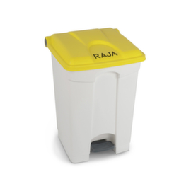Pedaalvuilnisemmer groot volume 45l geel