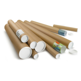 Bruine verzendkoker Raja 50 mm lengte 430 mm