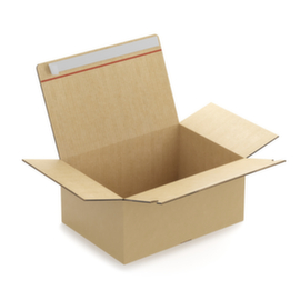Doos dubbelgolfkarton met automatische bodem en kleefstrip Raja 39 x 29 x 18 cm