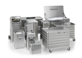 Gmöhling Aluminium dossierafvalbak G®-DOCU met inworpsleuf met ingrijpbeveiliging