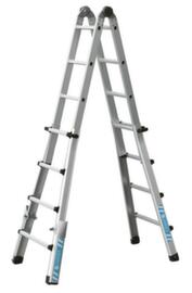 ZARGES Multifunctionele telescoopladder Variotec V aan beide zijden bruikbaar